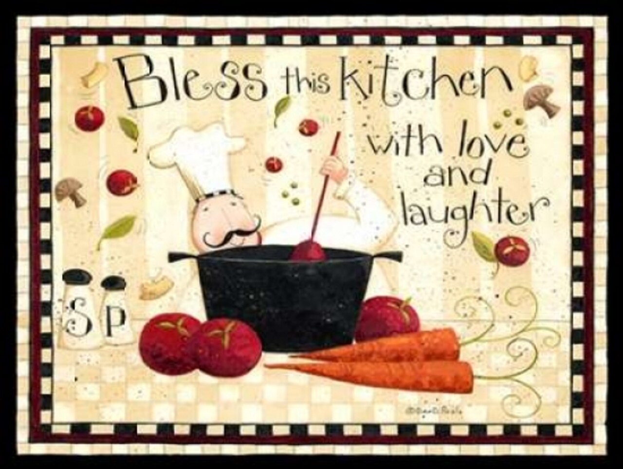 Bless This Kitchen Poster Print by Dan DiPaolo - Item # VARPDXDDPRC484